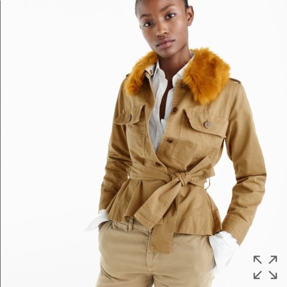 J.Crew Peplum chino jacket